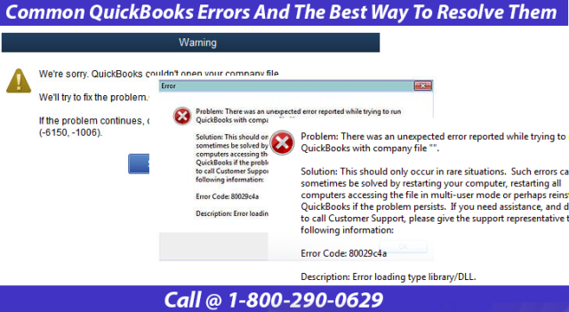Common QuickBooks Errors And The Best Way To Resolve Them